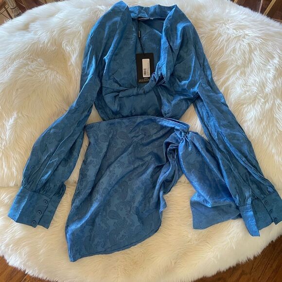 PLT blue satin mini set - Picture 2 of 3